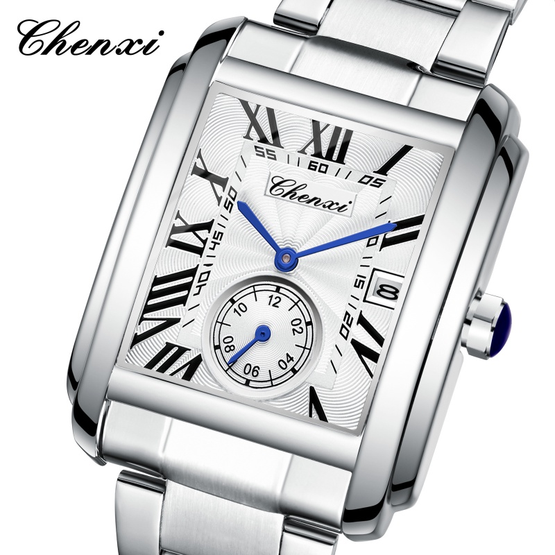 Cartier Watch Tank - Мужские кварцевые часы CHENXI 8216: модные,
