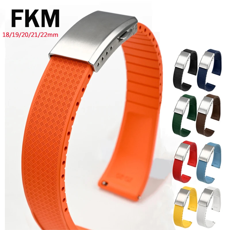 Suede Strap Watch - Ремешок для часов из фторокаучука FKM
