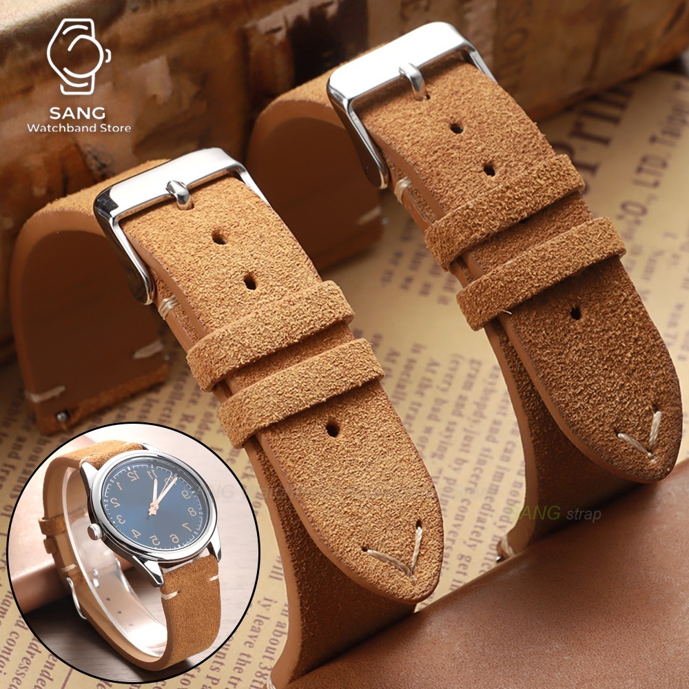 Suede Strap Watch - 14/16/18/19/20/21/22 мм Быстросъемный ремешок из замши