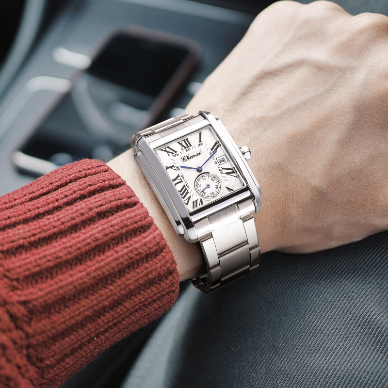 Мужские кварцевые часы CHENXI  – обзор и цена Cartier Watch Tank