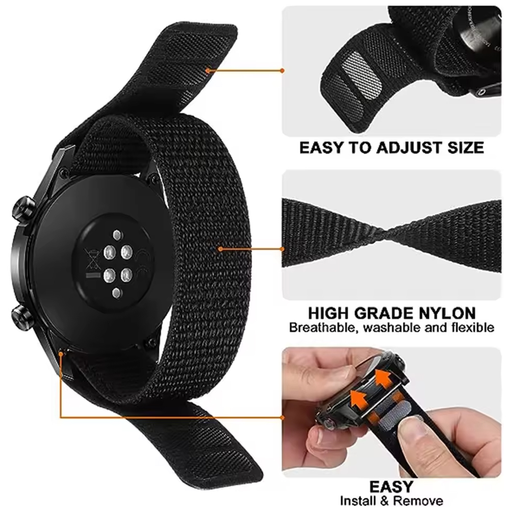 26 22-миллиметровый нейлоновый – обзор и цена Sport Loop Velcro